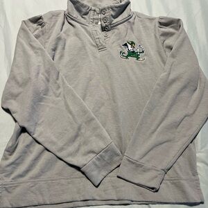 Liv Casual Gray Ladies Pullover Notre Dame